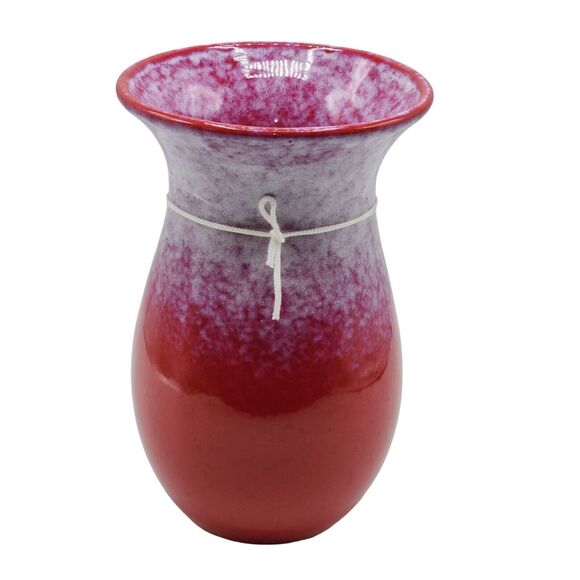 Teleflora Gift Ceramic Vase With Heart Charm Red White And‎ Lavender 8.3x5.3in - Picture 5 of 9
